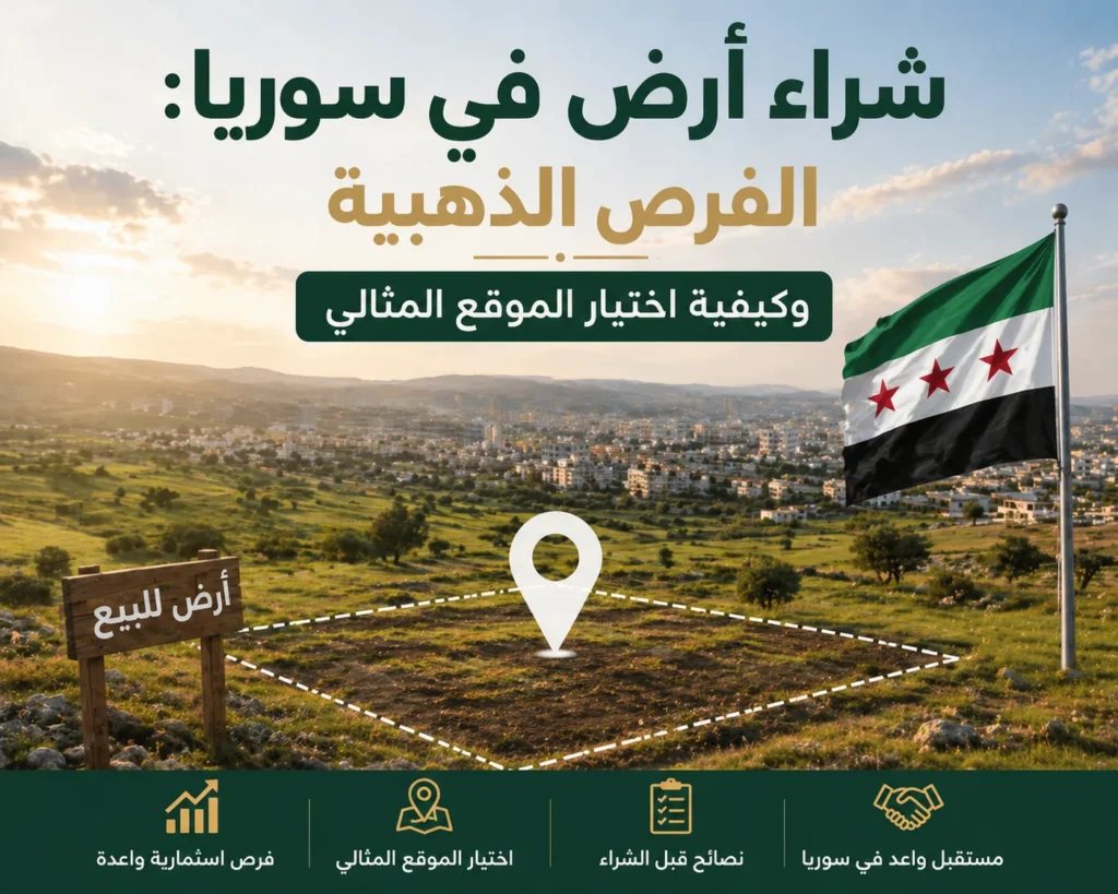 شراء أرض في سوريا