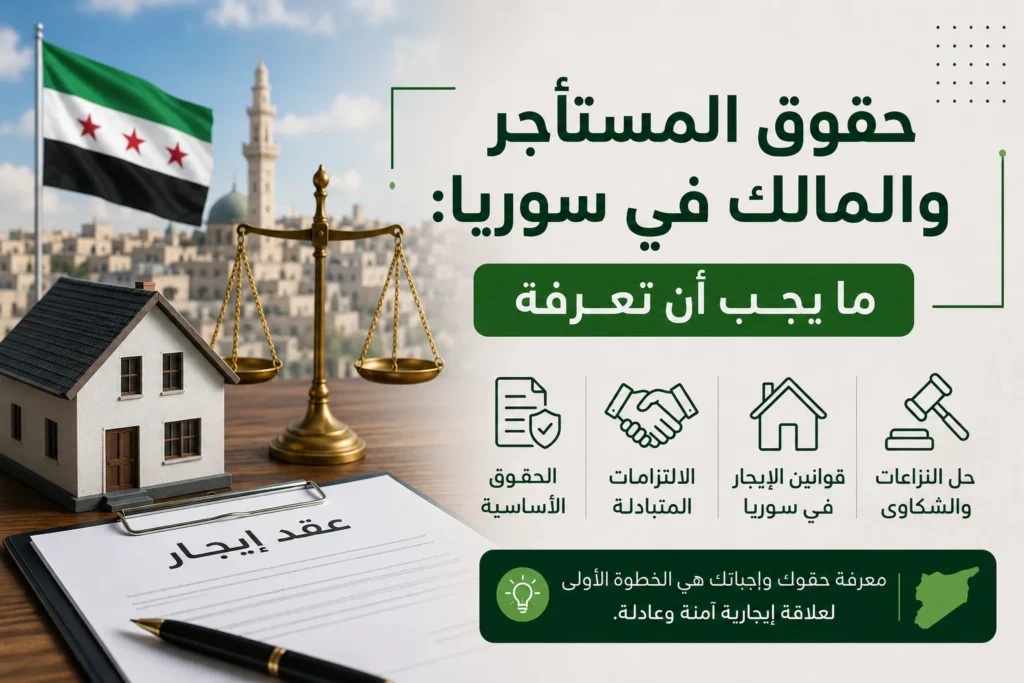 حقوق المستأجر والمالك في سوريا